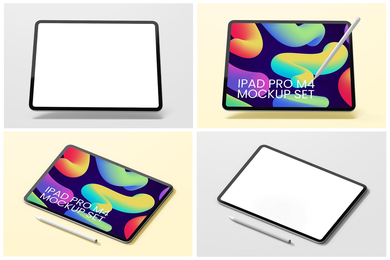iPad Pro M4 2024 13 Inch PSD Mockup Set