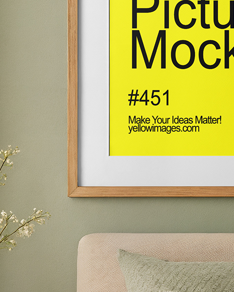 Framed Poster in a Room Mockup