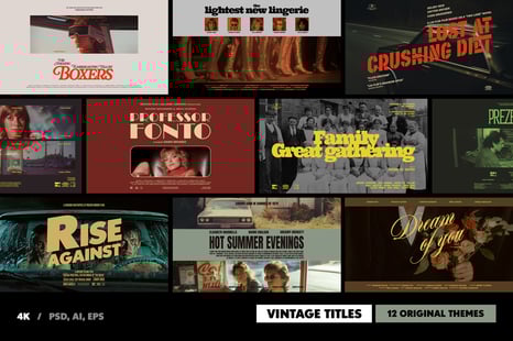 Old Movie Titles Collection - Templates