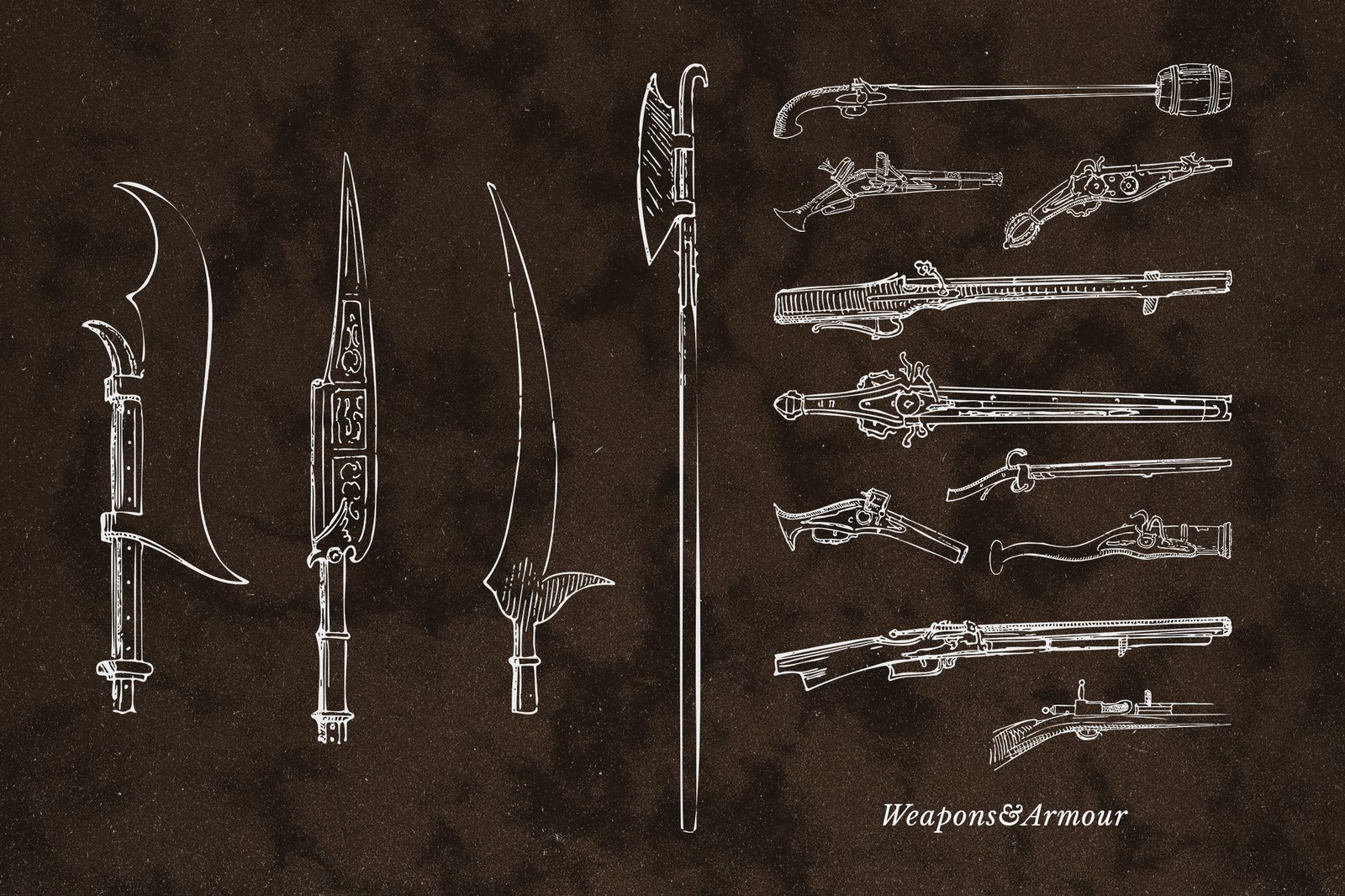 Medieval Weapons and Armour Vectors