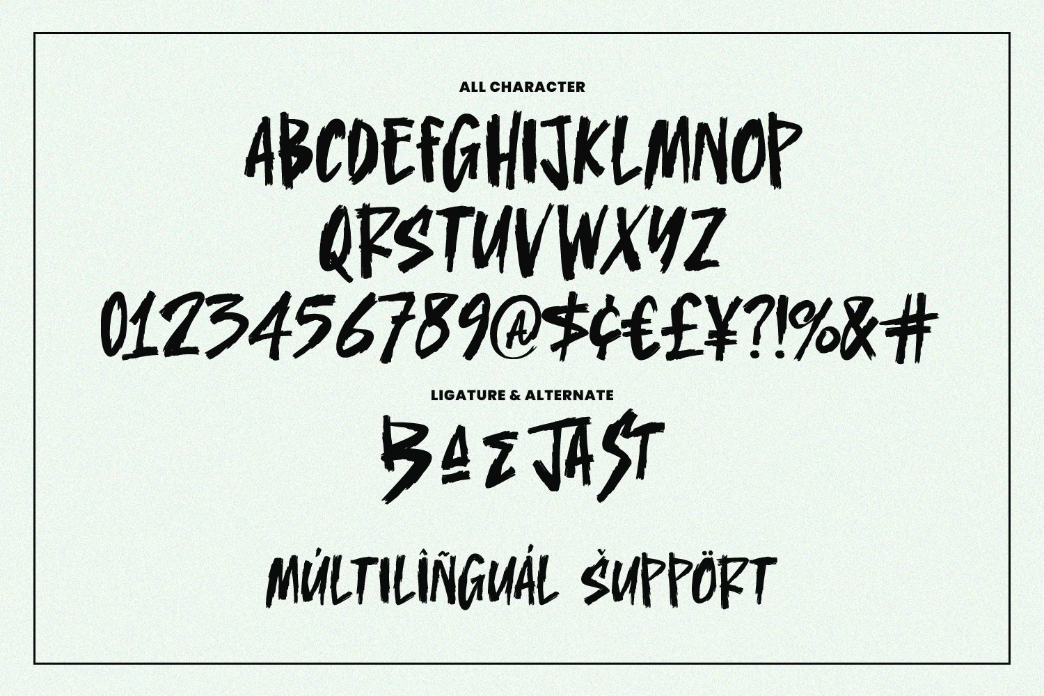 Jaber Maester Handmade Display Brush Font
