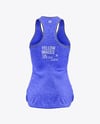 Women's Melange Tank Top Mockup - Back View