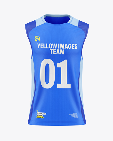 Training Sleeveless Jersey Mockup - Front View