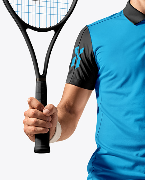 Man Wearing Tennis Uniform Mockup