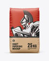 Kraft Paper Bag Mockup - Front View