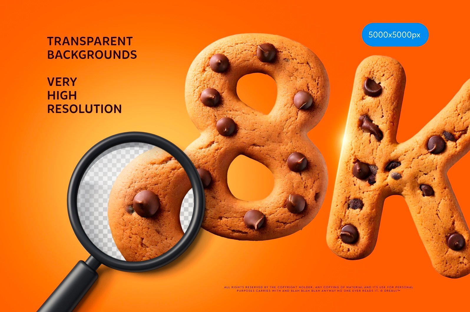 Mister Cookies Font: Geometric 3D Alphabet PNG