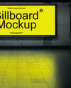 Billboard in Underground Passage Mockup