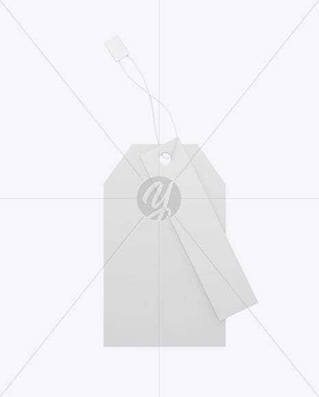 Paper Hang Tag Mockup – Front View