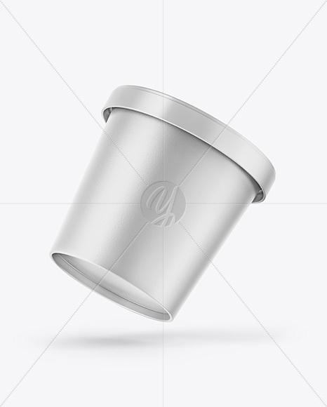 Matte Ice Cream Cup Mockup