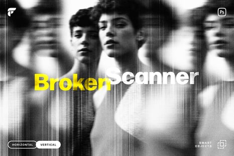 Broken Scanner Photo Effect - Add-Ons