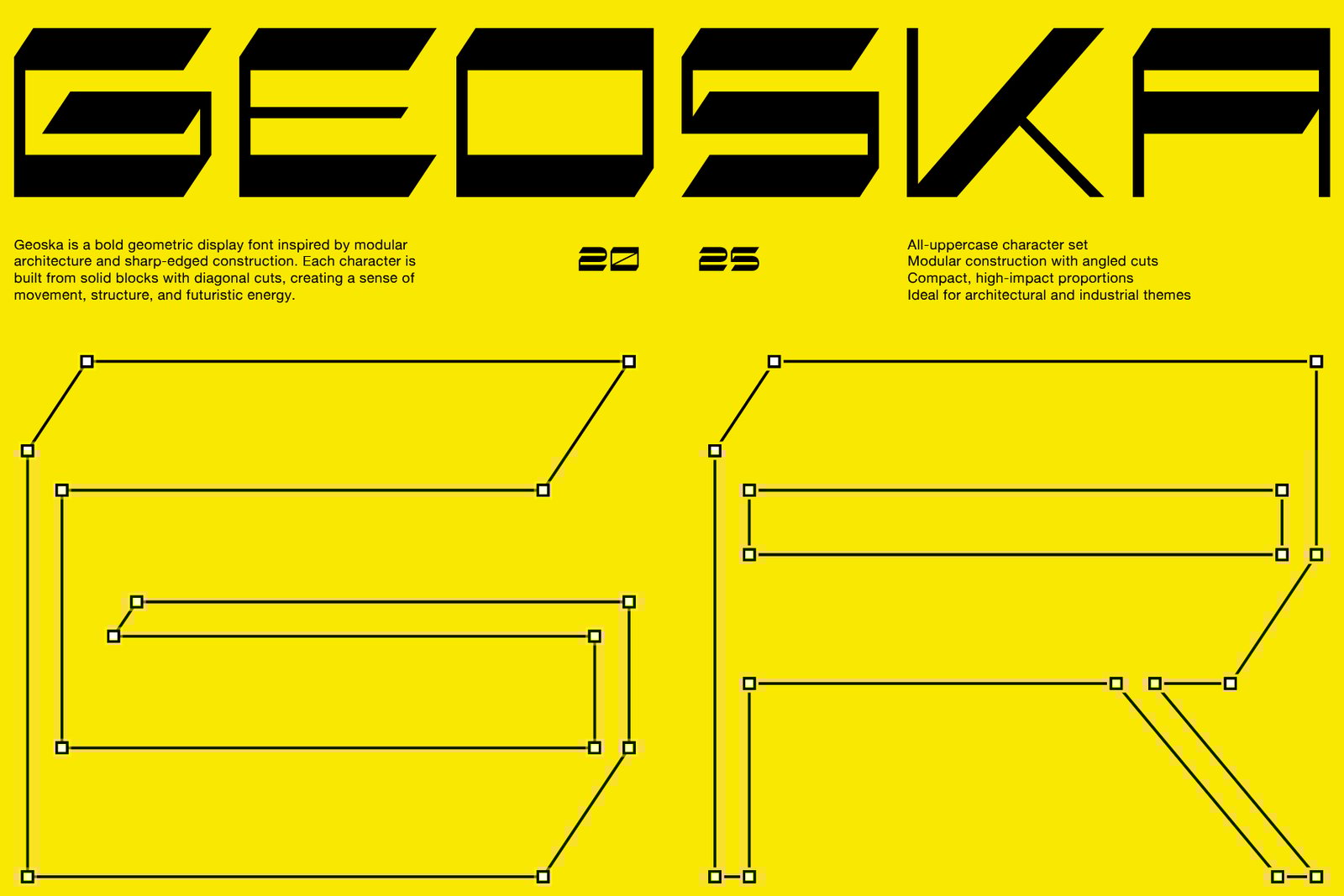 Geoska – Sci-fi Display Font