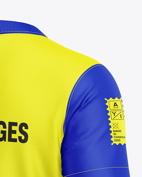 Kids Sports Kit Mockup - Back Half Side View