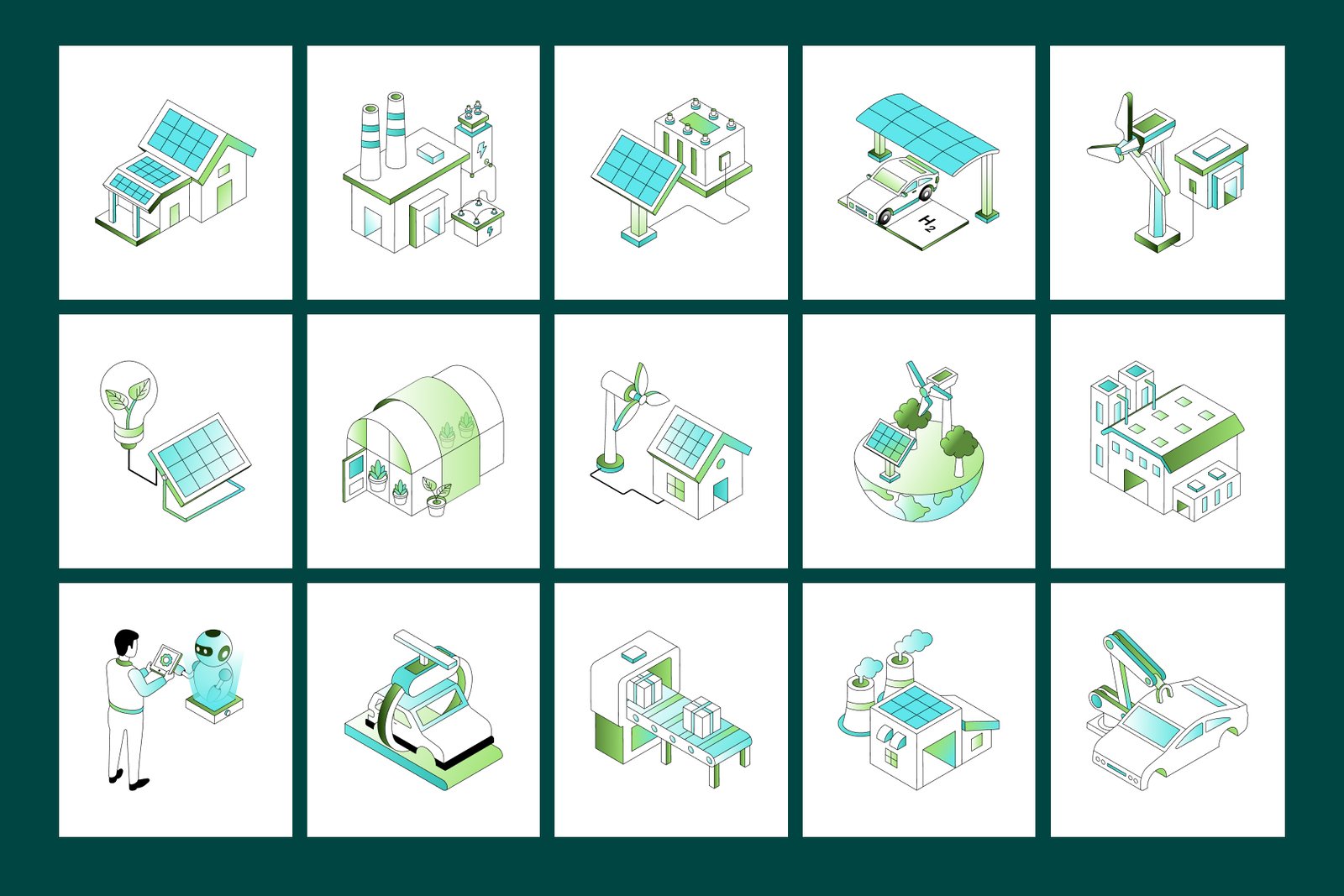 Future Tech and Innovation Isometric Illustrations
