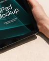 Ipad in Hands Mockup