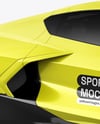 Sport Car Mockup - Front Half Side View