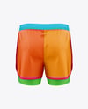 Men's Double-Layer Shorts Mockup - Back View