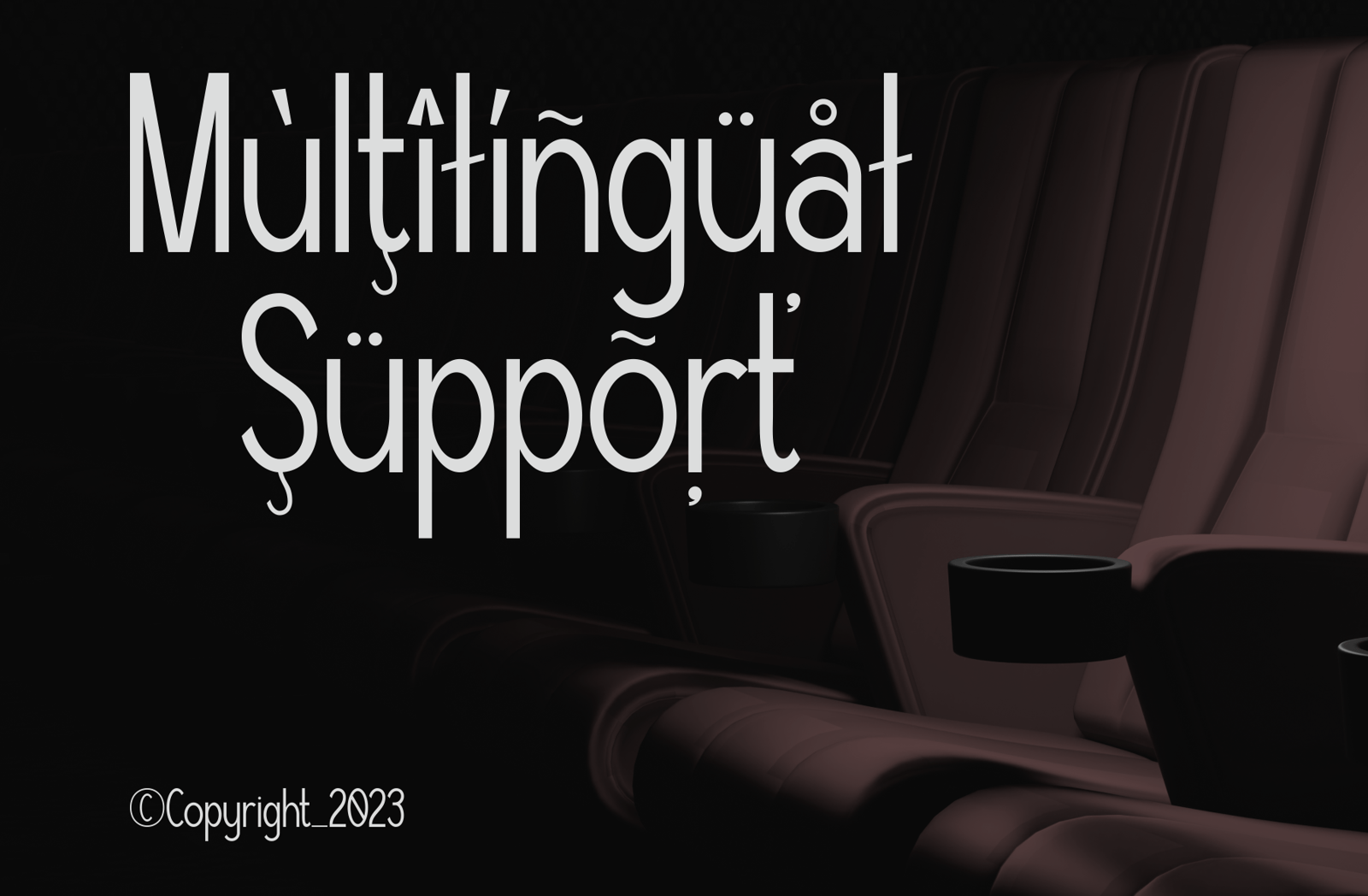 Trailer Credit Font