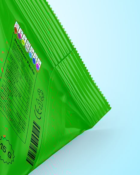 Glossy Triangular Package Mockup