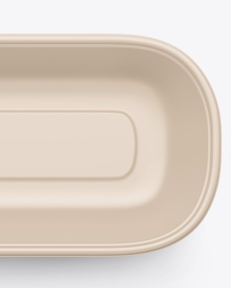 Matte Plastic Container in Kraft Paper Sleeve Mockup