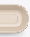 Matte Plastic Container in Kraft Paper Sleeve Mockup