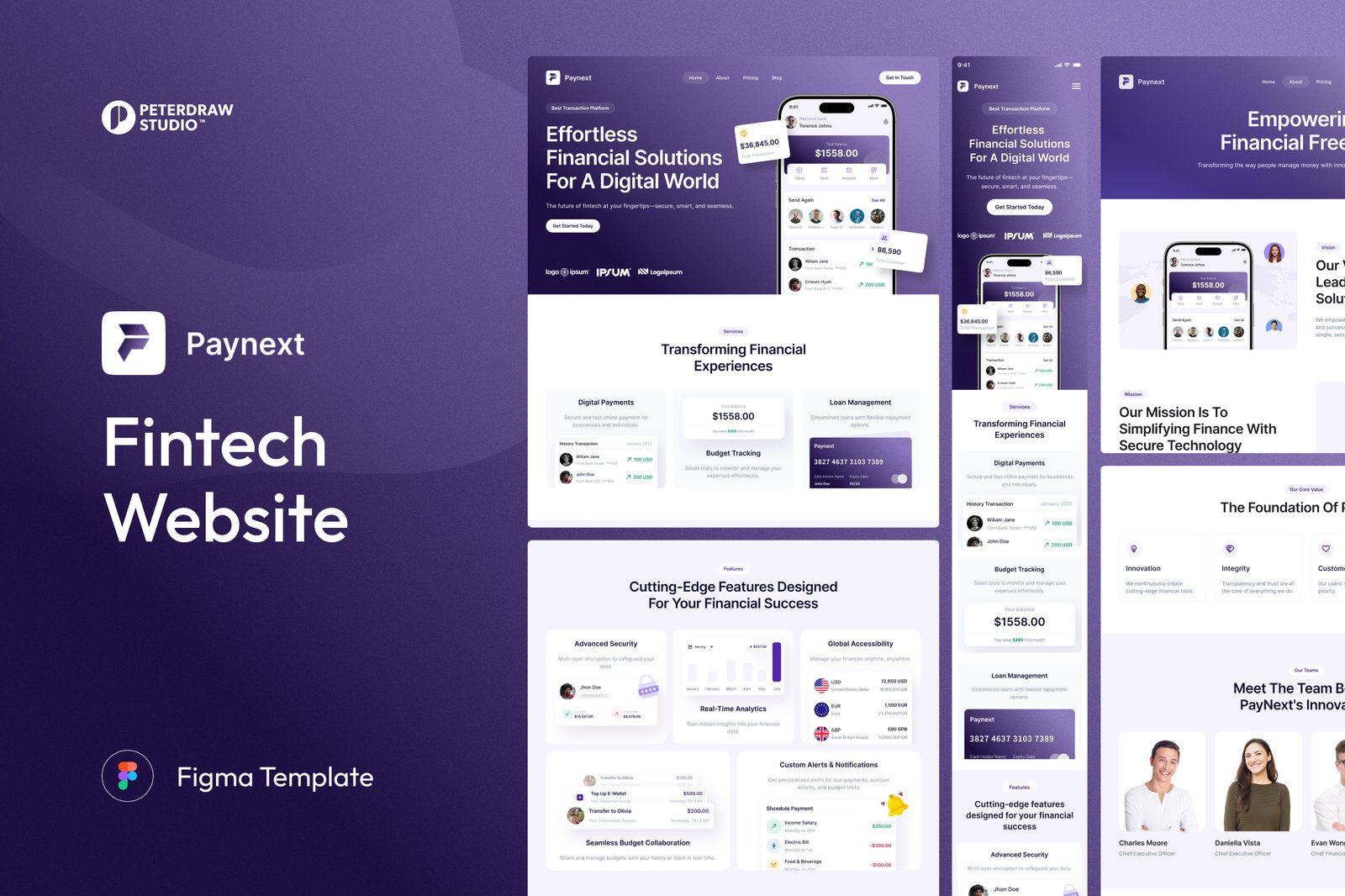 Paynext - Fintech Website