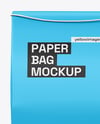 Paper Bag with Label Mockup – Front View