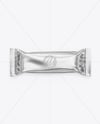 Glossy Metallic Snack Package Mockup