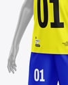 Kids Soccer Kit w/ Mannequin Mockup - Half Side View