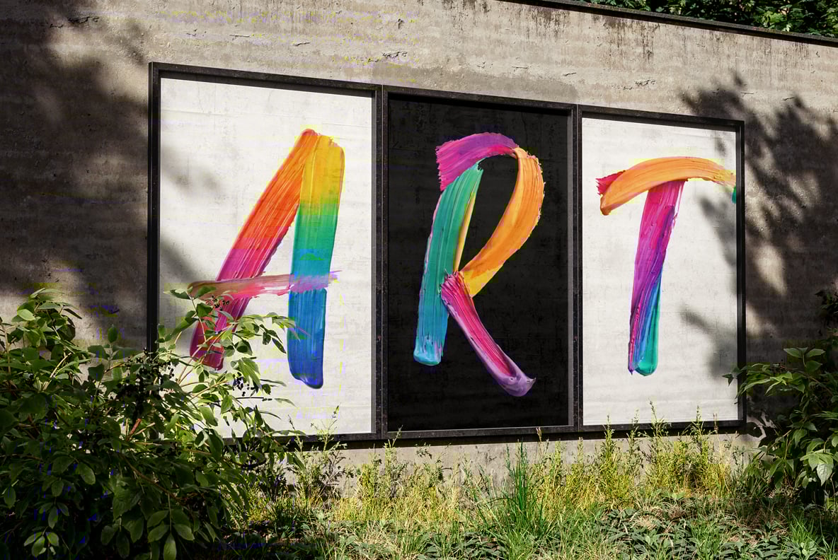 Rainbow Brush Font