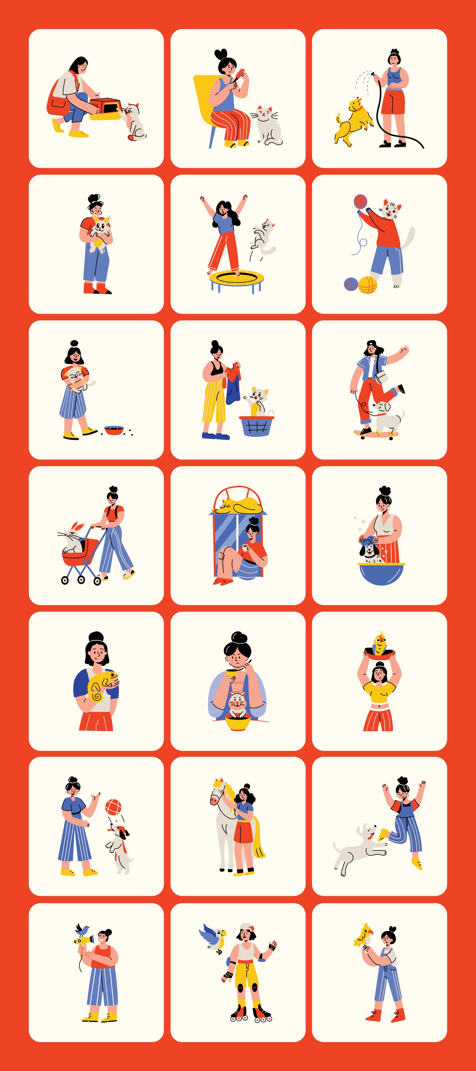 Pet Illustrations Art Set