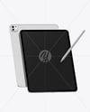 iPad Pro with Apple Pencil Mockup – Front & Back View