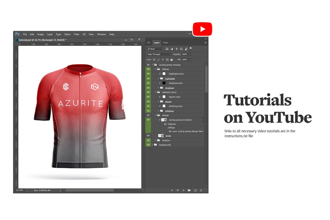 Cycling Jersey Animated Mockup