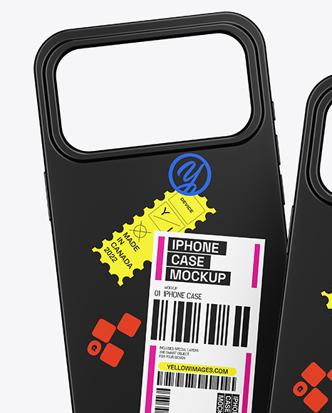 Two iPhone 17 Pro Cases Mockup
