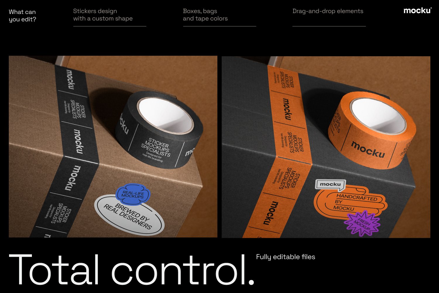 Aesthetic Sticker Mockup Bundle