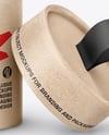 Kraft Paper Tube with Pull Tab Mockup