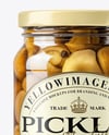 Glass Jar with Porcini Mushrooms Mockup