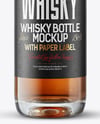 Whiskey Bottle with Cork Mockup