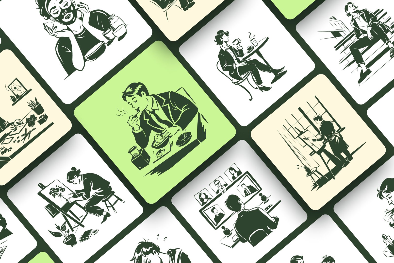 Hand Drawn Lifestyle Illustrations