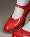 Mary Janes with Socks on Woman's Legs Mockup