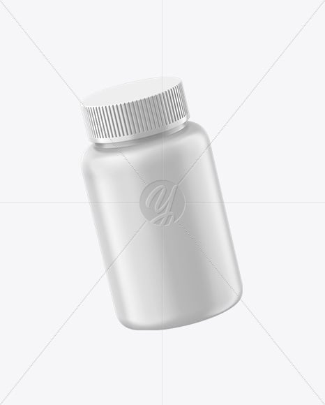 Matte Medicine Pill Bottle Mockup