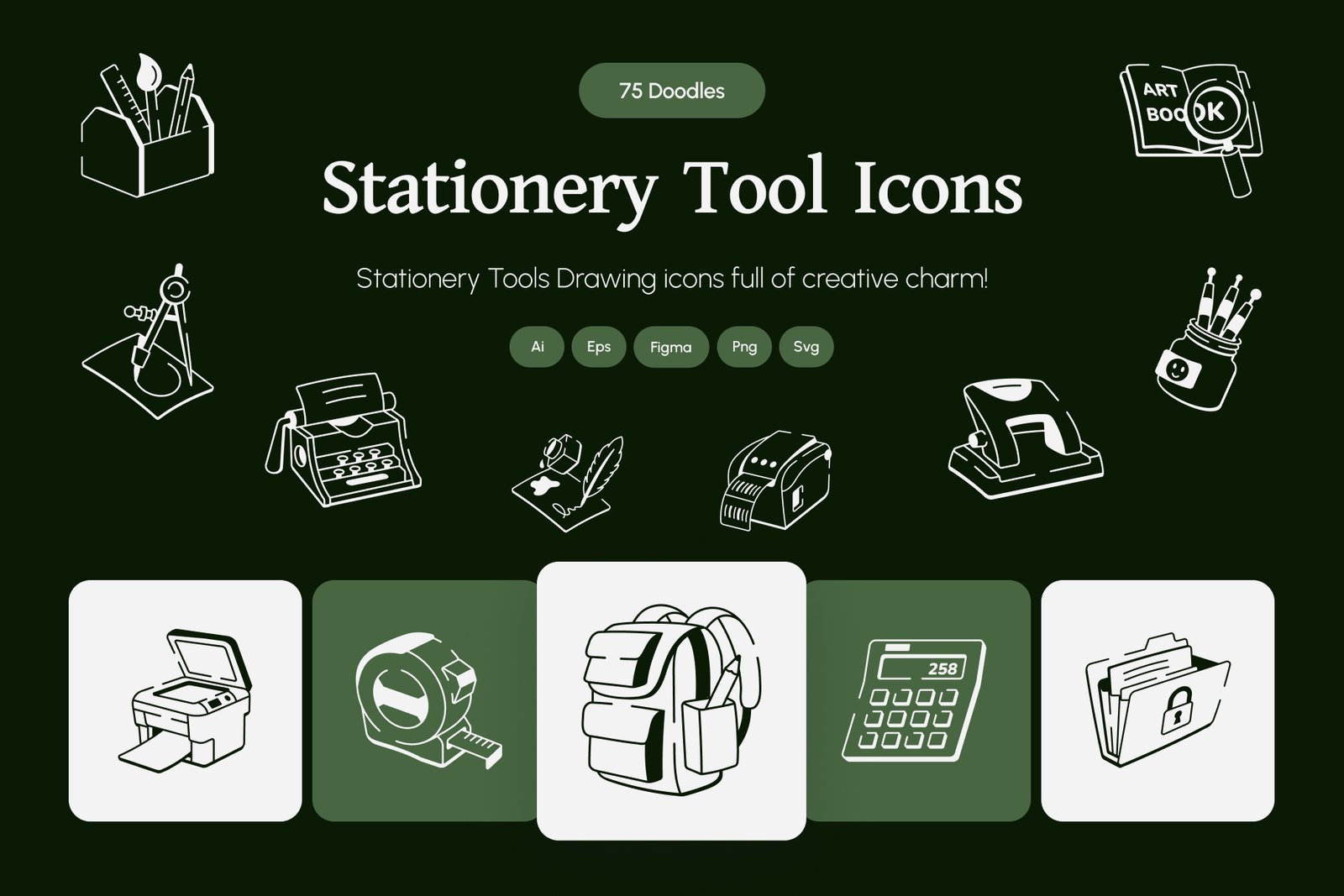 Stationery Tools Drawing Art Set