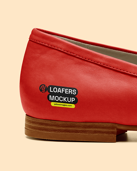 Women's Leather Loafer Mockup