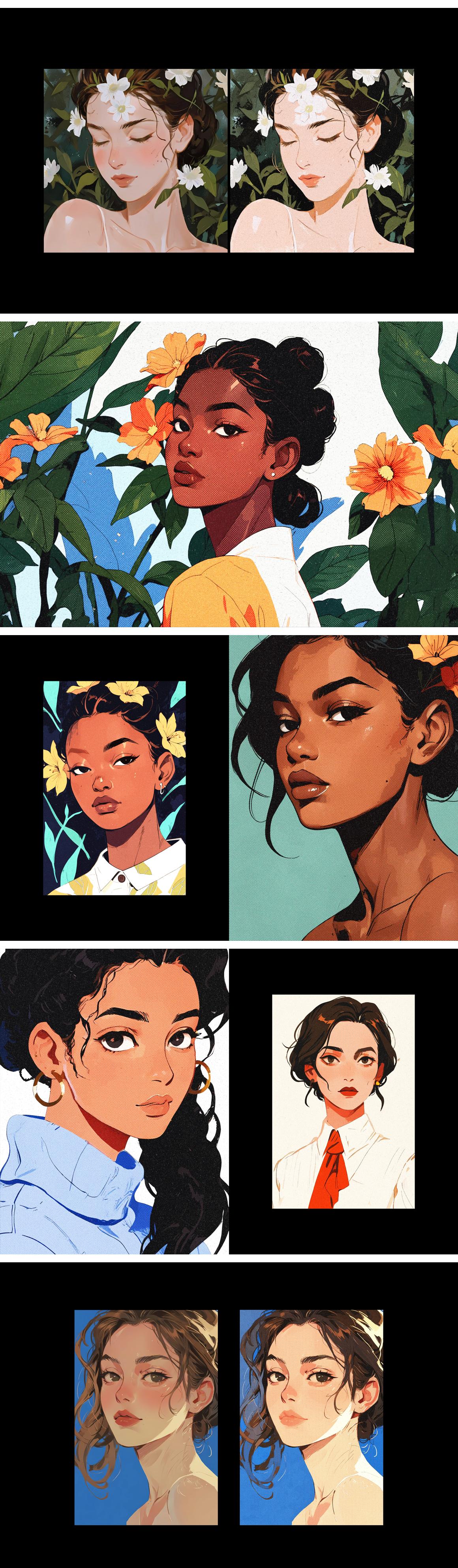 Grainy Halftone Photo Effect