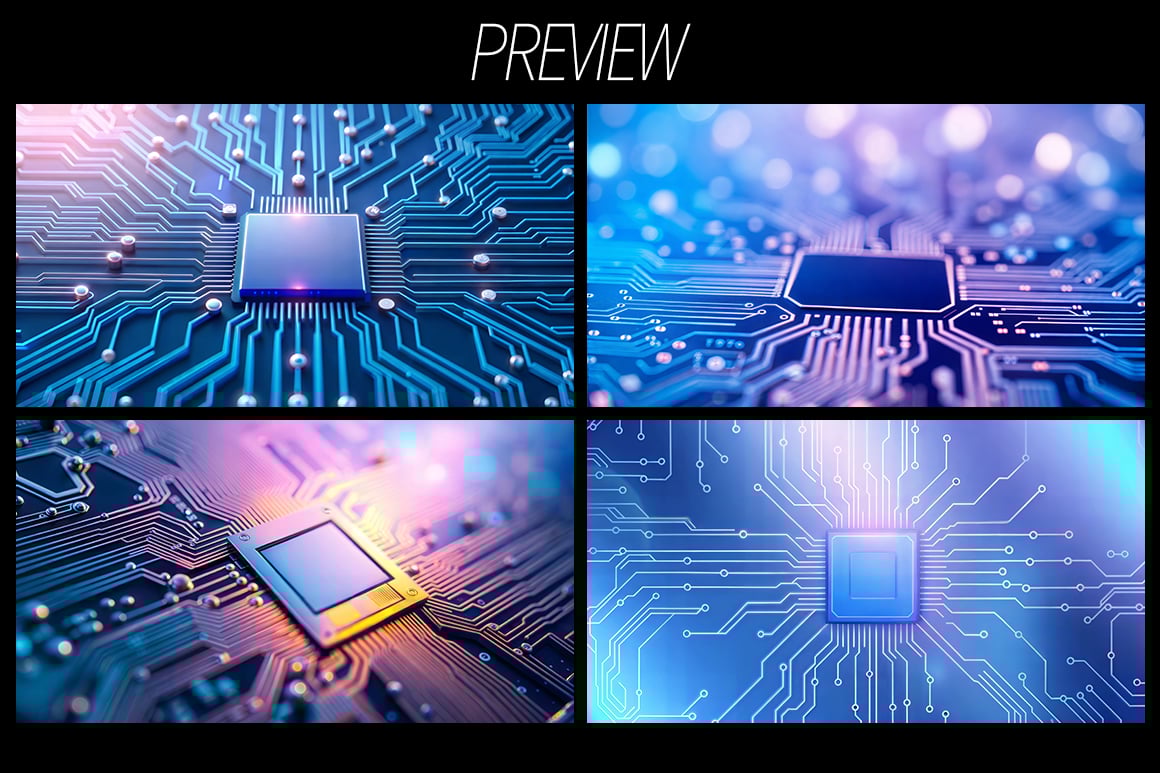 CPU chip big set