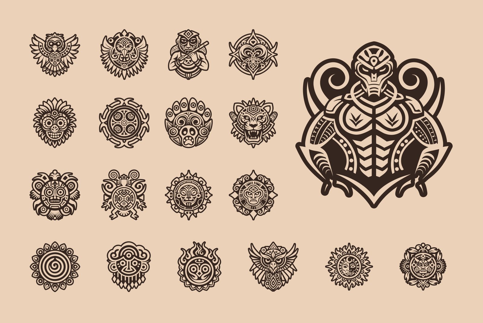 Taino Art and Symbols Set