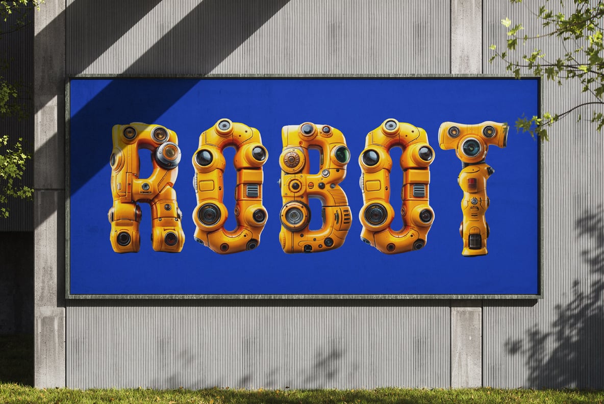 Yellow Robot Font