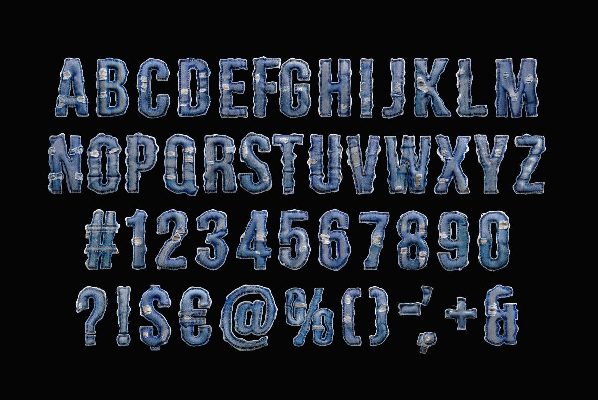 Denim Drip Font