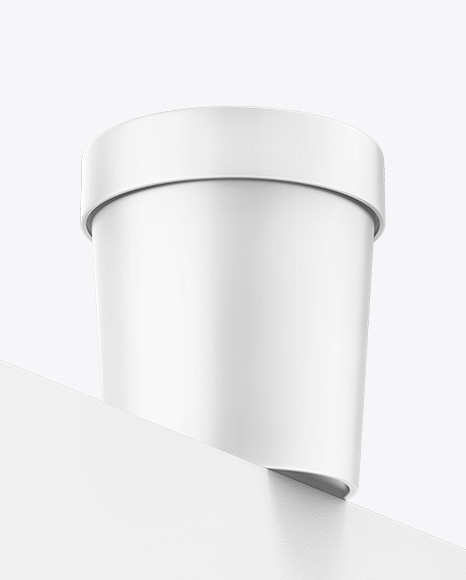 Matte Ice Cream Cup Mockup