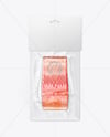 Clear Plastic Packaging with Salmon Fish Fillet Mockup