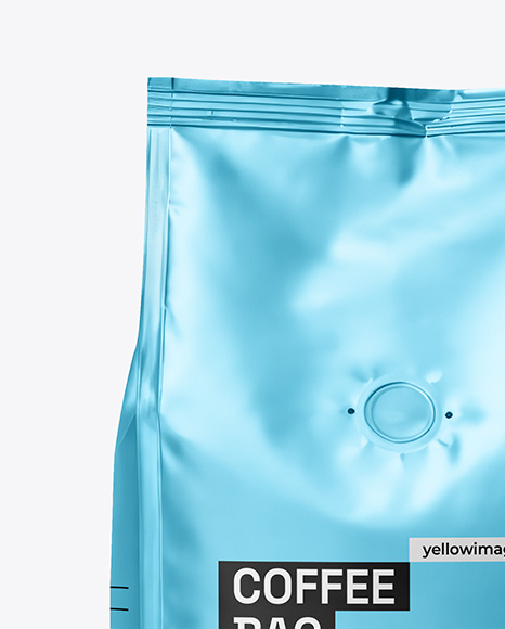 Metallic Coffee Bag Mockup